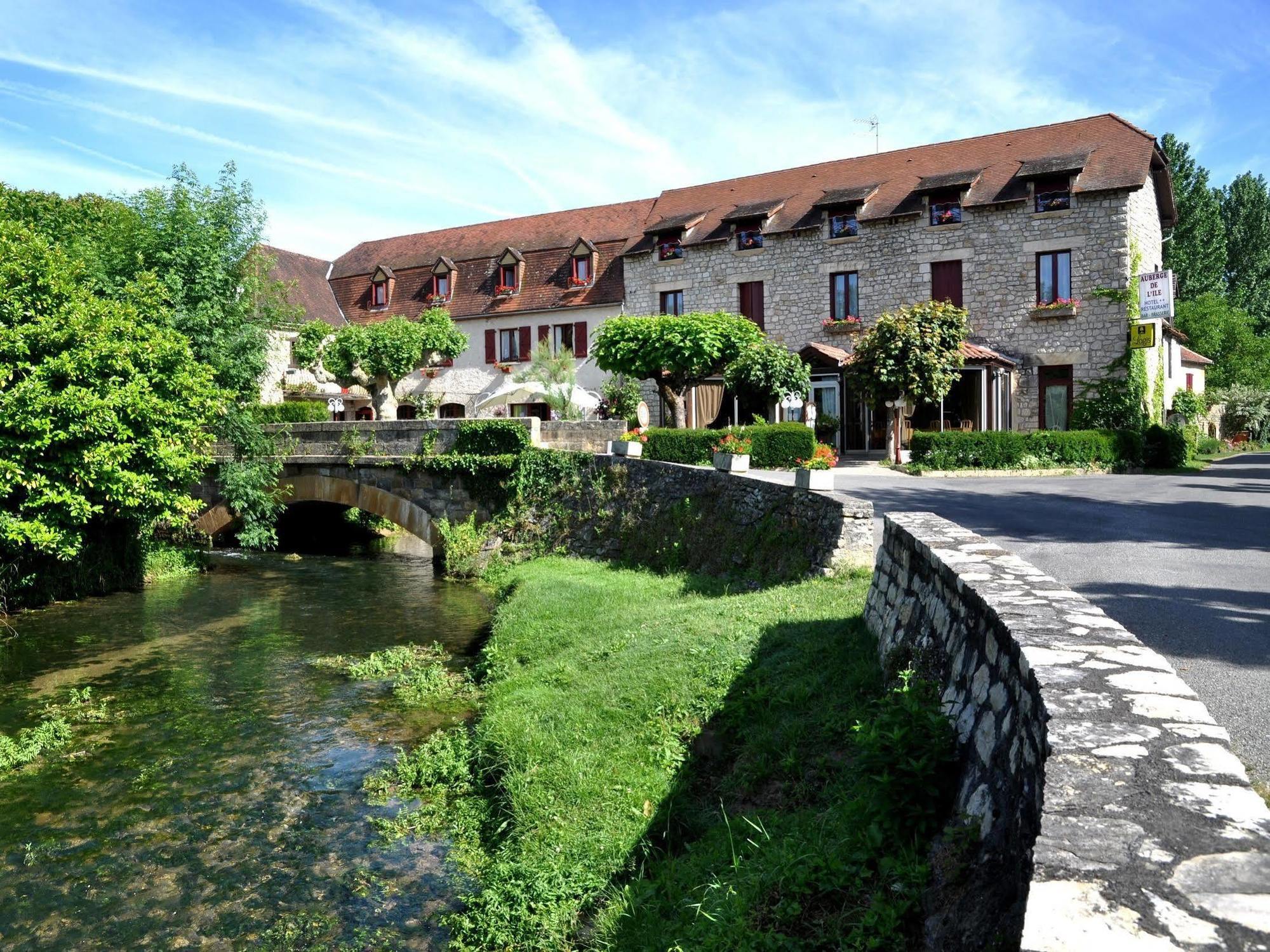 Hotel Auberge de l'Île à Creysse  Extérieur photo